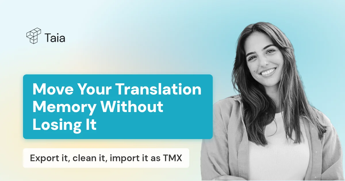 How to migrate your translation memory to a new tool