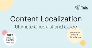 A front-cover image for the Ultimate Guide to Content Localization