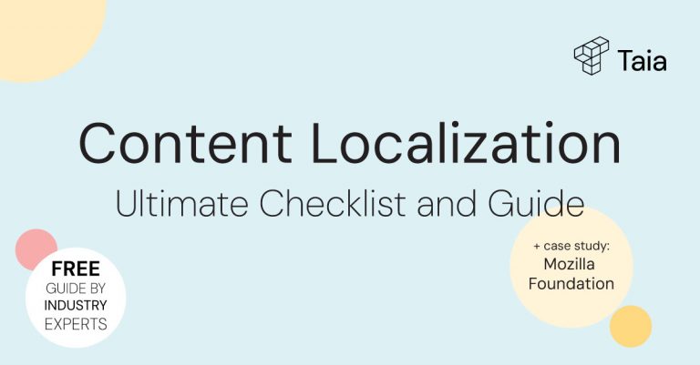 A front-cover image for the Ultimate Guide to Content Localization