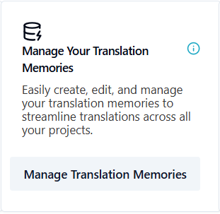 Taia translation memory management
